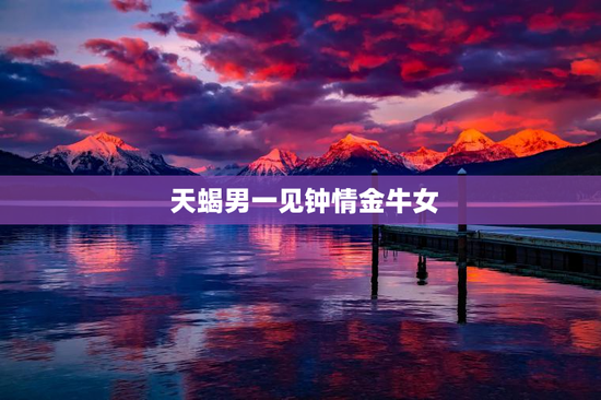  天蝎男一见钟情金牛女