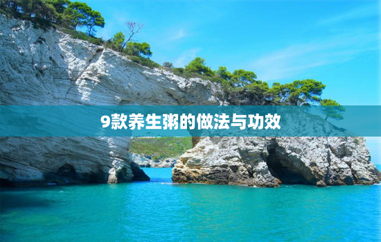 9款养生粥的做法与功效