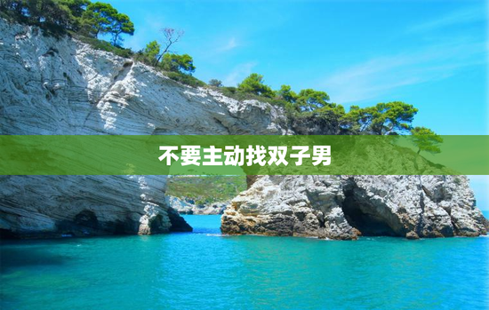 不要主动找双子男