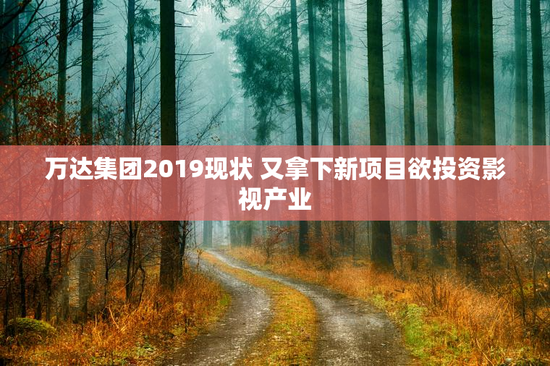 万达集团2019现状 又拿下新项目欲投资影视产业