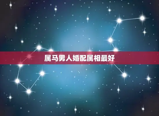 属马男人婚配属相最好