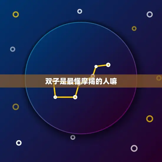 双子是最懂摩羯的人嘛