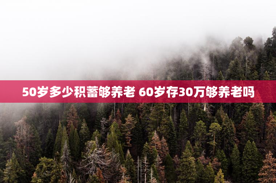 50岁多少积蓄够养老 60岁存30万够养老吗