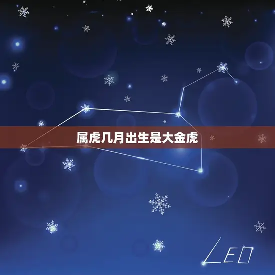 属虎几月出生是大金虎