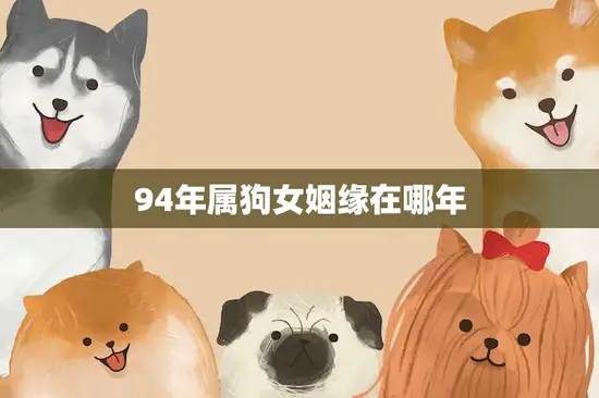94年属狗女姻缘在哪年(寻找命中注定的爱情)