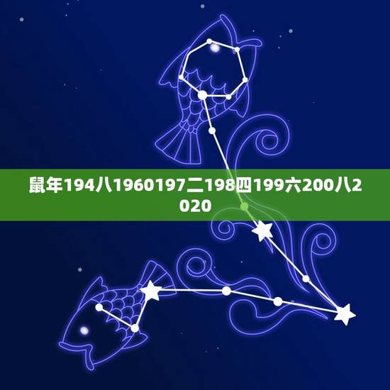 鼠年194八1960197二198四199六200八2020