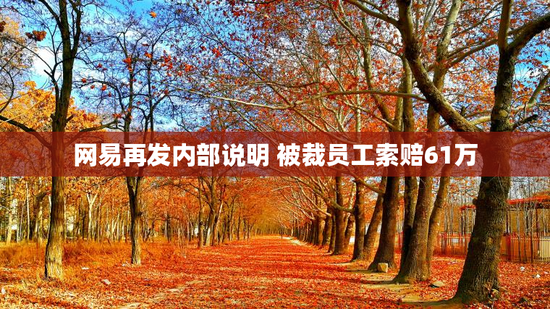 网易再发内部说明 被裁员工索赔61万