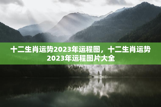 十二生肖运势2023年运程图，十二生肖运势2023年运程图片大全