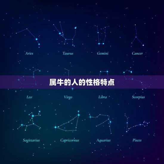 属牛的人的性格特点