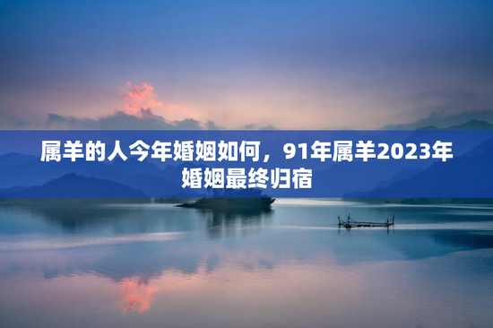 属羊的人今年婚姻如何，91年属羊2023年婚姻最终归宿