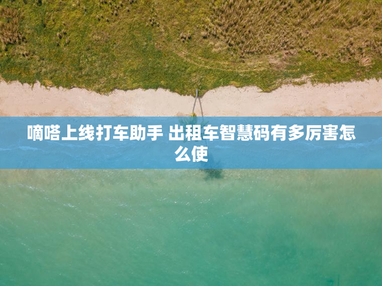 嘀嗒上线打车助手 出租车智慧码有多厉害怎么使
