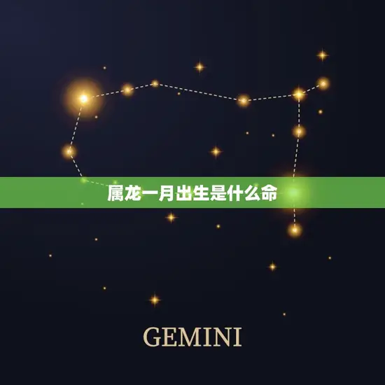 属龙一月出生是什么命