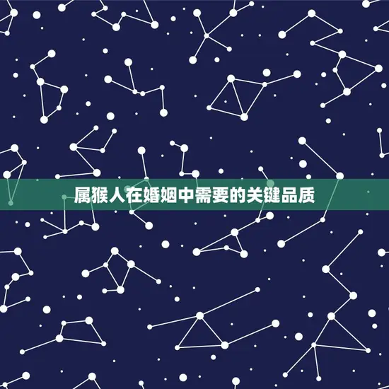 属猴人在婚姻中需要的关键品质