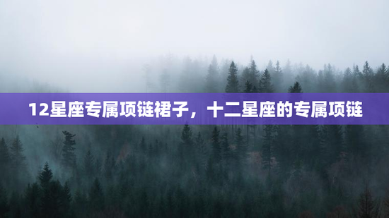 12星座专属项链裙子，十二星座的专属项链