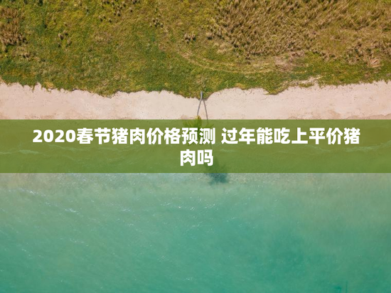 2020春节猪肉价格预测 过年能吃上平价猪肉吗