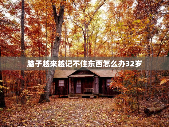 脑子越来越记不住东西怎么办32岁