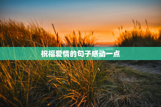 祝福爱情的句子感动一点