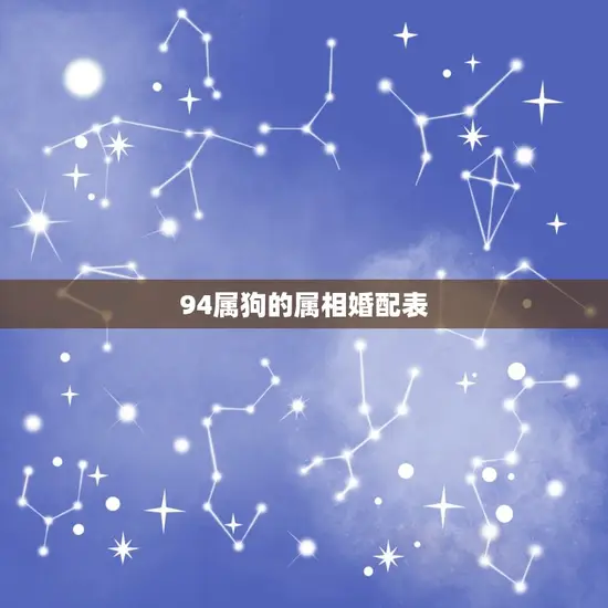 94属狗的属相婚配表