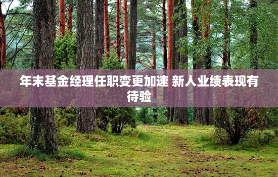 年末基金经理任职变更加速 新人业绩表现有待验