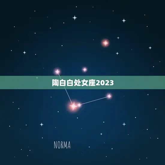 陶白白处女座2023