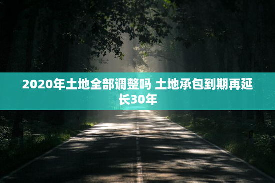 2020年土地全部调整吗 土地承包到期再延长30年