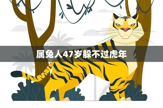 属兔人47岁躲不过虎年(如何化解厄运)