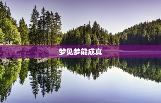 梦见梦能成真