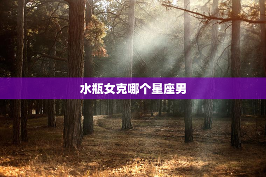 水瓶女克哪个星座男