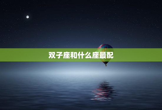 双子座和什么座最配
