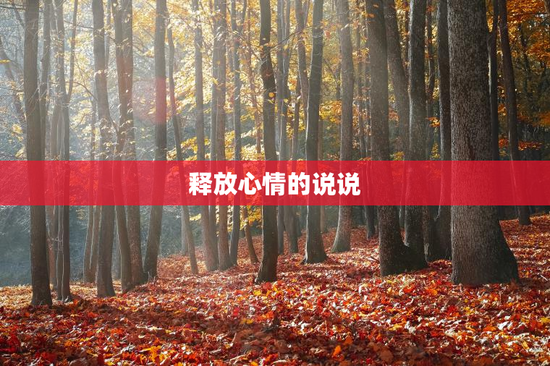 释放心情的说说