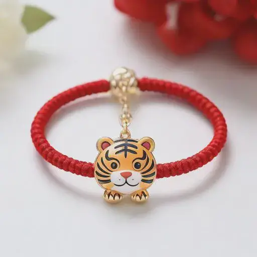 属虎人2025年适合戴什么红绳，红绳生肖吉祥物搭配