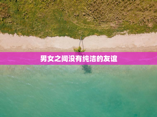 男女之间没有纯洁的友谊