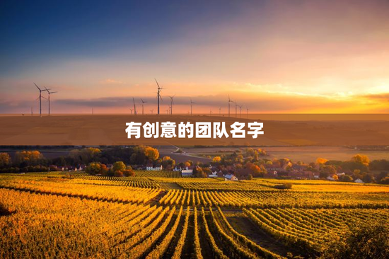有创意的团队名字