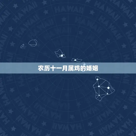 农历十一月属鸡的婚姻