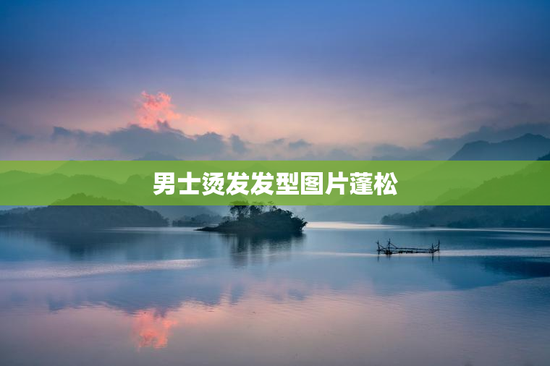 男士烫发发型图片蓬松