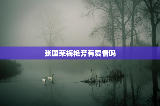 张国荣梅艳芳有爱情吗