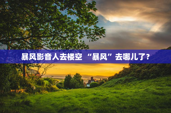 暴风影音人去楼空 “暴风”去哪儿了？