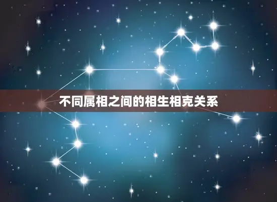 不同属相之间的相生相克关系