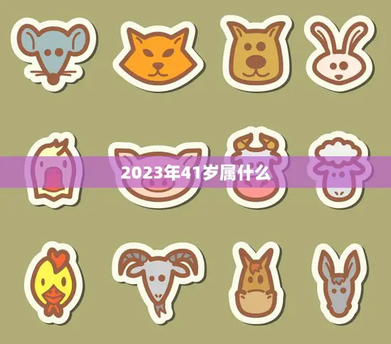 2023年41岁属什么(探寻属相对人生的影响)