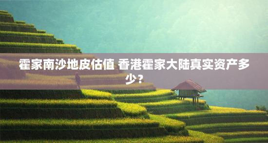 霍家南沙地皮估值 香港霍家大陆真实资产多少？