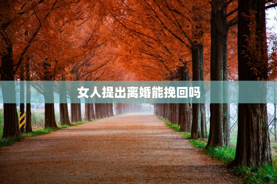 女人提出离婚能挽回吗，女人提出离婚一般多久会后悔