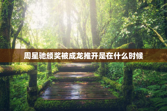 周星驰颁奖被成龙推开是在什么时候