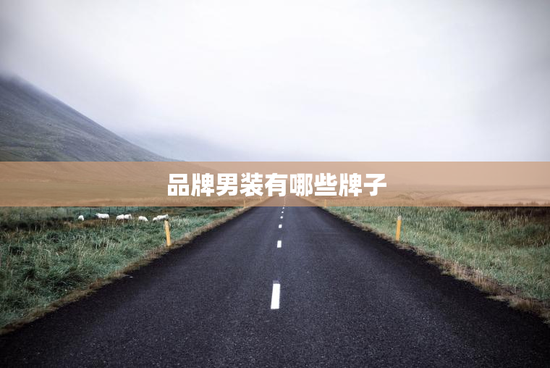 品牌男装有哪些牌子