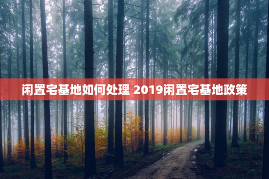 闲置宅基地如何处理 2019闲置宅基地政策