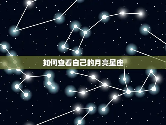 如何查看自己的月亮星座