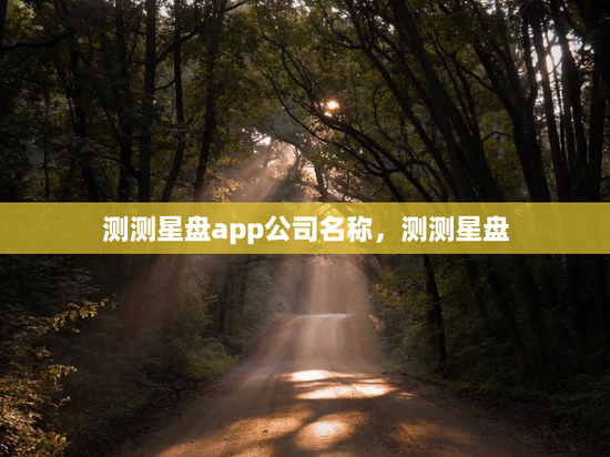 测测星盘app公司名称，测测星盘