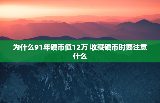 为什么91年硬币值12万 收藏硬币时要注意什么
