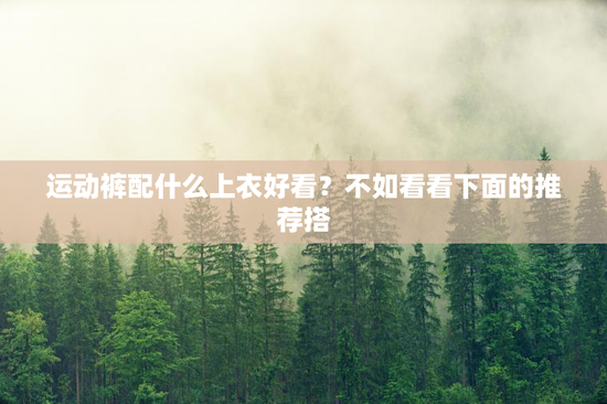 运动裤配什么上衣好看？不如看看下面的推荐搭