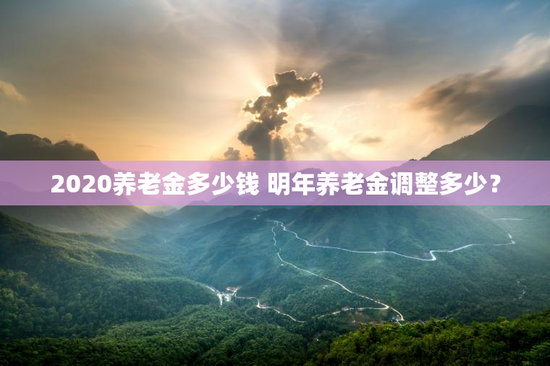 2020养老金多少钱 明年养老金调整多少？