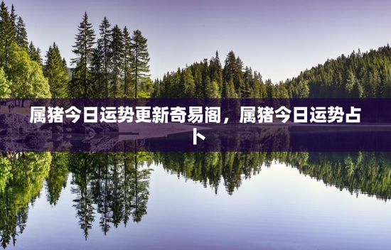 属猪今日运势更新奇易阁，属猪今日运势占卜